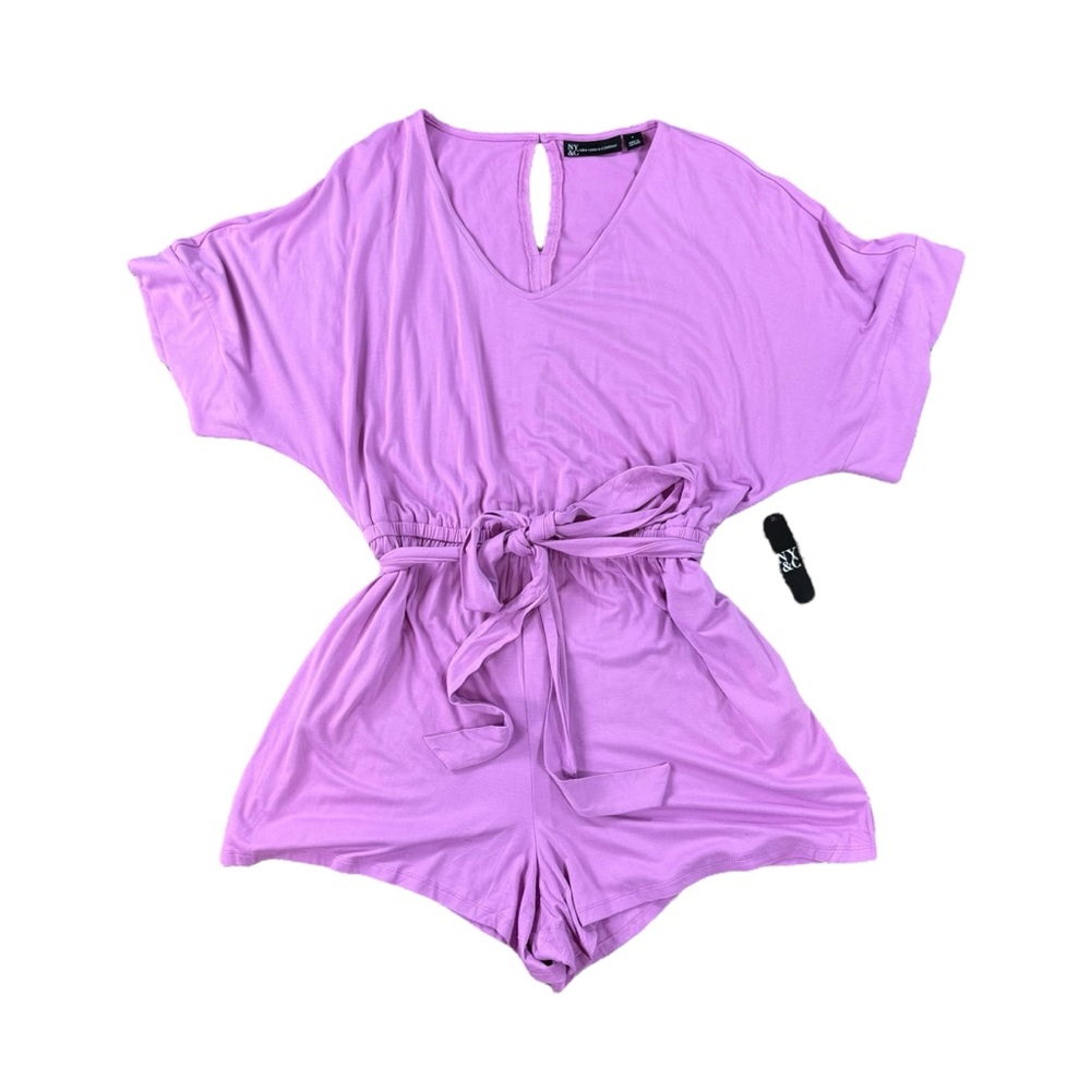 NWT New York & Company belted romper size L